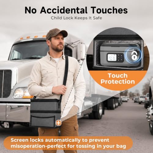 Cordless Electric Lunch Box for Adults with APP Control, 27000mAh Battery Powered, 1.5L Portable Timer & Leak-Proof Warmer, Smart for Men Work Travel Truck (Gray)