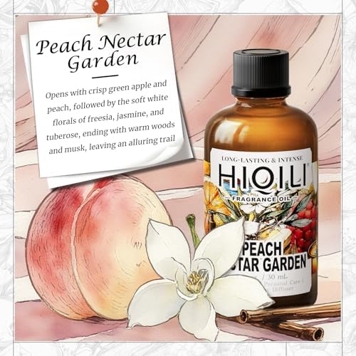 HIQILI Peach Nectar Garden Fragrance Oil for Diffuser, Candle & Soap Making - Image 2