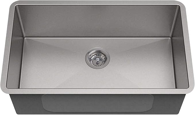 Hydro Master Kitchen Sink Basket Strainer Standard Drains(3-1/2 Inch), Stainless Steel with Rubber Stopper for Kitchen Sinks