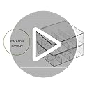 Plastic Kitchen Organiser — Practical Storage Box with 12 Compartments and Hinged Lid — Pantry Storage Box with Lid for Tea, Coffee, Spices and Other Foodstuffs — Clear