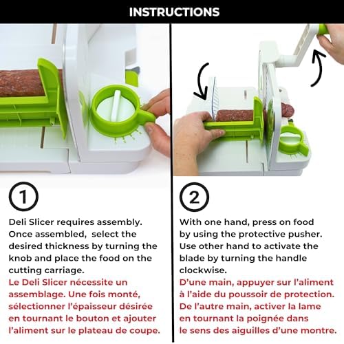 Starfrit Deli Slicer, 6.5" Blade, Adjustable, Bonus 2-in-1 Peeler - Image 6