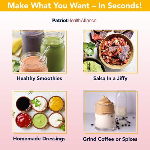 Patriot Power Blender, Portable, Cord-Free USB Rechargeable Mini Blender, Make Smoothies, Protein Shakes, Slushies for Kids & Margaritas On-The-Go, Gym, Camping - Image 4