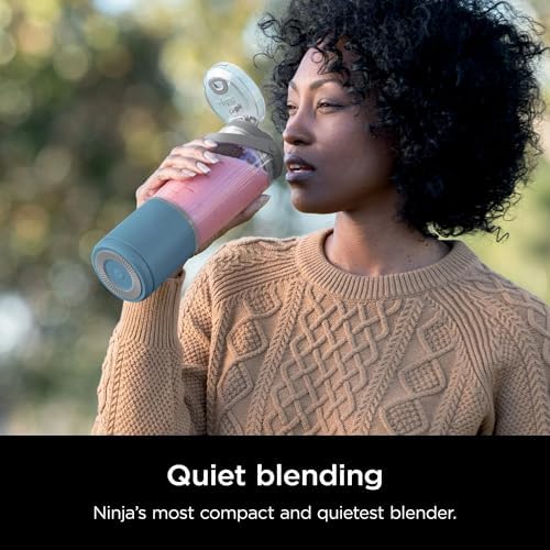 Ninja Blast 16 oz. Personal Portable Blender with Leak Proof Lid and Easy Sip Spout, Perfect for Smoothies, Cordless, USB-C Rechargeable, Dishwasher Safe Parts (Renewed) (Denim Blue) - Image 3