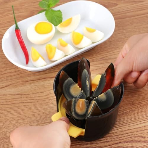 4-in-1 Stainless Steel Egg Slicer for Hard Boiled Eggs, Fruits & More – Effortless Egg Cutter for Salads, Sandwiches, Charcuterie Boards – (Perfect for Strawberries, Bananas, Grapes) - Image 5