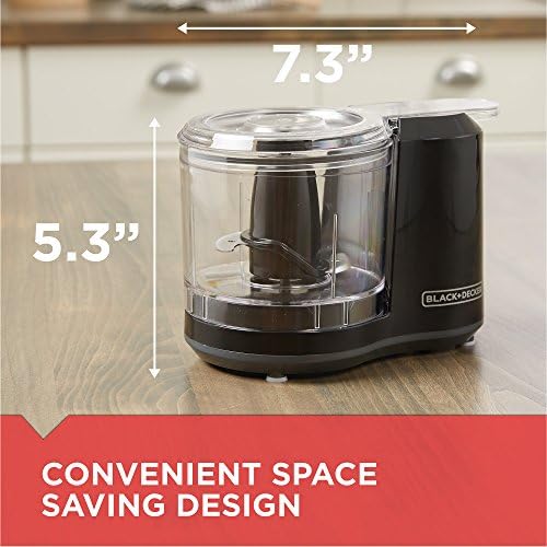 BLACK+DECKER 1.5-Cup Electric Food Chopper, One Touch Pulse, 150W Motor, Stay-Sharp Blade, Dishwasher Safe - Image 3