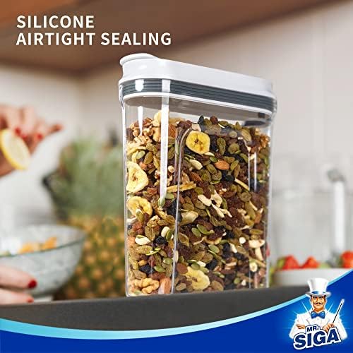 Airtight Cereal Dispenser Set, Storage Containers for Dry Goods