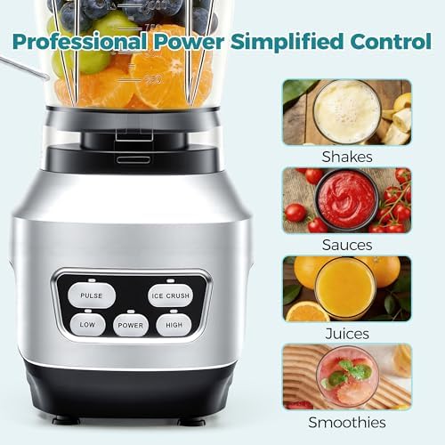 DUMOS Countertop Smoothie Blender for Kitchen, Personal Blender for Shakes - Image 4