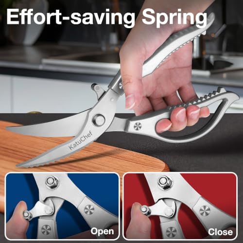Kitchen Scissors for Food All Purpose: 2-Pack Kitchen Shears Heavy Duty