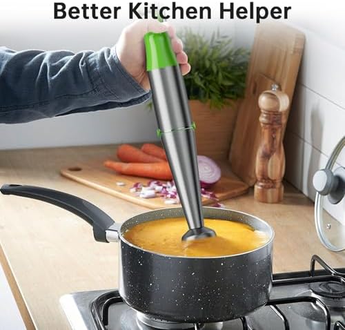 Turelar Immersion Blender Handheld Corded, 1100W 5 in 1 Hand Blender Set - Image 4