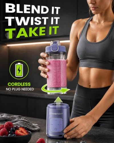 Portable Blender for Smoothie, Personal Blender, Cordless, Fitness &Travel - Image 4