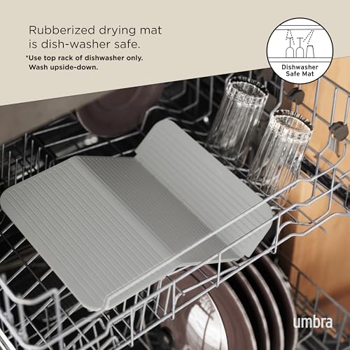 Sling Dish Drying Rack, Space Saving Foldable Storage, White