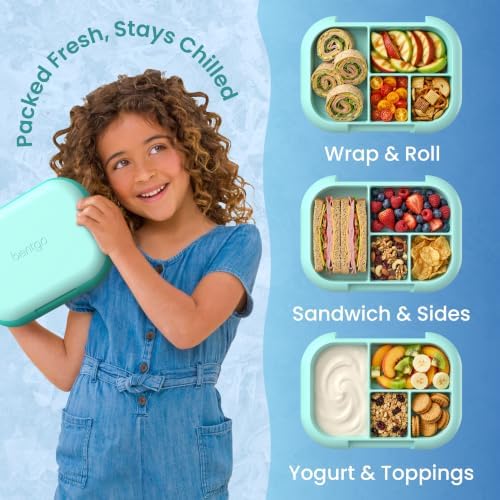 Chill Kids 4-Compartment Bento Box Leakproof Lunch Box