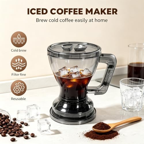 Pour Over Coffee Dripper & Tea Infuser, 21 Oz Smart Coffee Maker