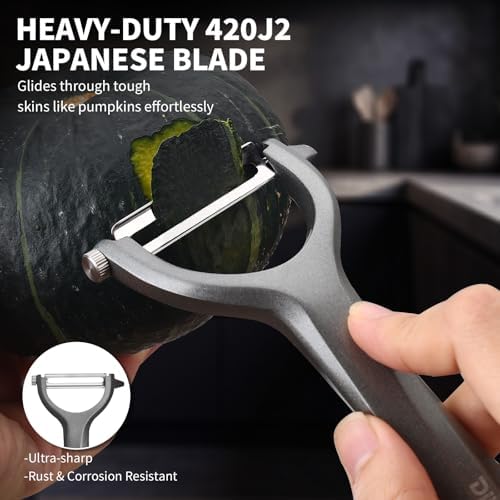 Potato Peeler, Blade Replaceable Aluminum Alloy Vegetable Peeler