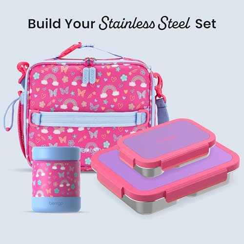 Stainless Steel Snack Box, Leak-Proof, 2 Compartments, 2-Cup Capacity
