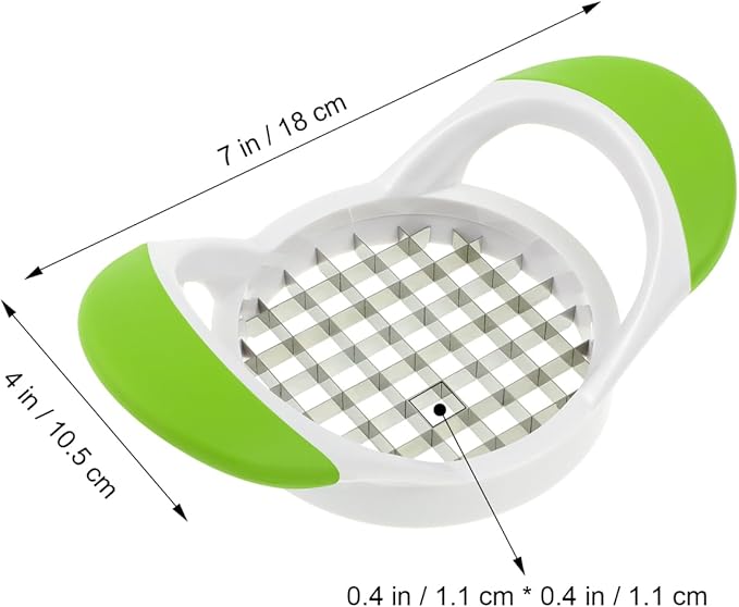 Cabilock French Fry Cutter, Stainless Steel French Fry Slicer with Handle, Fast Manual Cutter Chopper for Potato Carrots Onions Fruit, Kitchen Tool for Home and Picnic