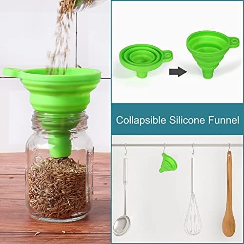 15 Pack 4oz Glass Spice Jars with Metal Caps and Shaker Lids