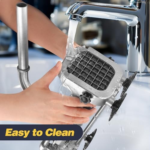 French Fry Cutter, Professional Potato Cutter Slicer with 1/2 In Stainless Steel Blades, Great for Whole Potatoes Carrots Cucumbers.