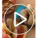 Fruit Slicer, 304 Stainless Steel Fruit Cutter 8 Slices, Corer for Fruits & Vegetables, Ergonomic Handle Easy Grip Pears Divider, Sturdy and Sharp, Dishwasher Safe (Gold)