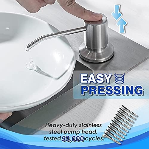 Built in Soap Dispenser for Kitchen Sink, Stainless Steel