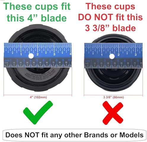 Blendin 18 Ounce Small Cup Jar with Sip N Seal Lids - Replacement Cup Compatible with Nutri Ninja Auto-iQ 1000w Series and Duo Blenders - Premium Blender Cups Replacement (2 Pack) - Image 5