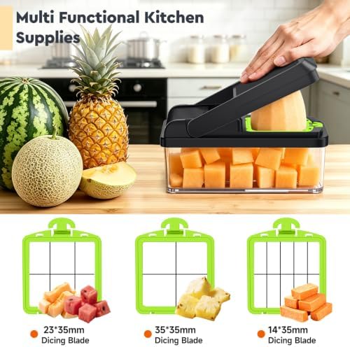 15-in-1 Vegetable Chopper, Food Veggie Chopper With Container