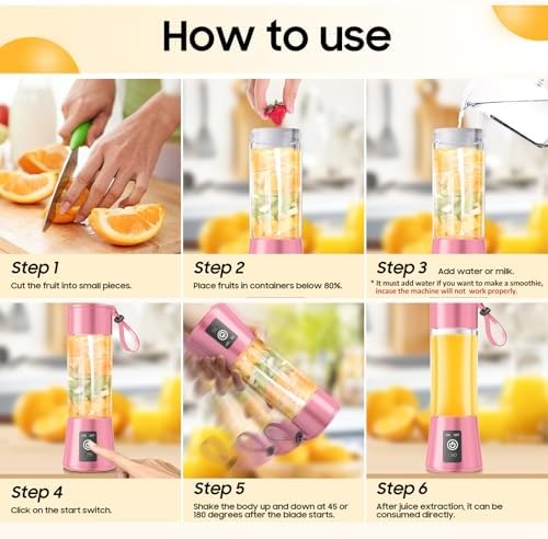 2026 Newly Upgraded Portable Smoothie Blender - Personal Travel Blender - Image 5