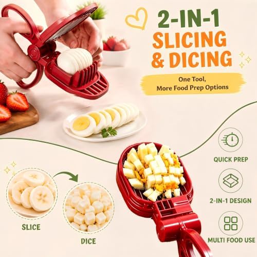 Egg Slicer for Hard Boiled Eggs - with 304 Stainless Steel Blades - Image 6