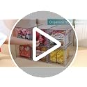 4 Pack Large Stackable Storage Drawers, Clear
