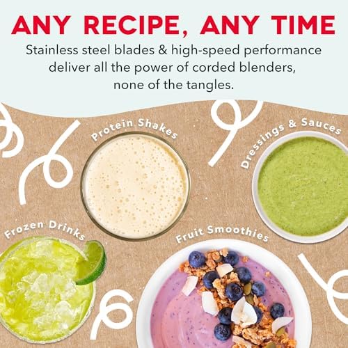 Dash Cordless Personal Blender, 17-oz Bottle, French Grey - Image 4