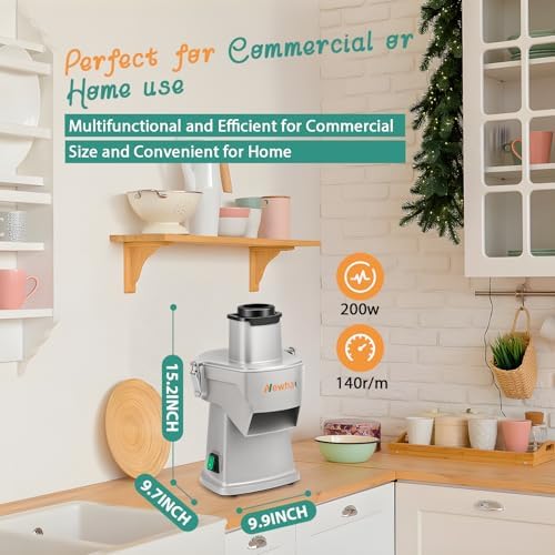 Newhai 4 in 1 Commercial Vegetable Chopper, Electric Dicer Slicer Machine - Image 4