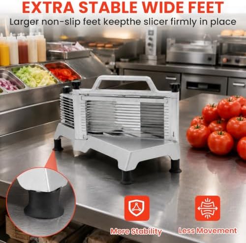 Commercial Tomato Slicer & Vegetable Chopper 3/16inch Food Slicer - Image 7