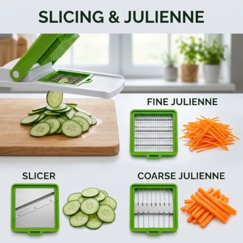 15 in 1 Vegetable Chopper with Container, Onion Chopper Mandoline Slicer - Image 6