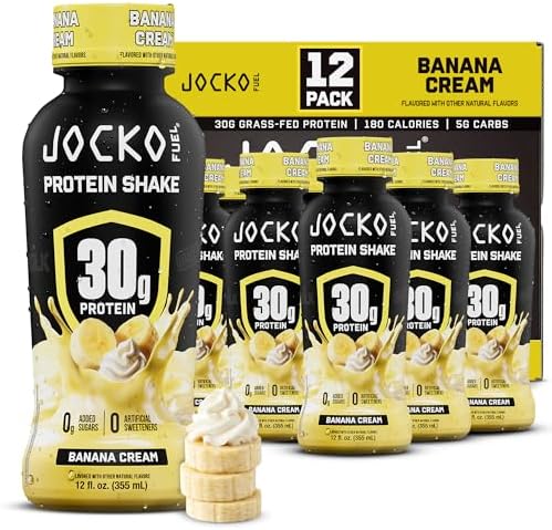 High Protein Shakes, Banana Cream, 12 fl oz | 12 Pack