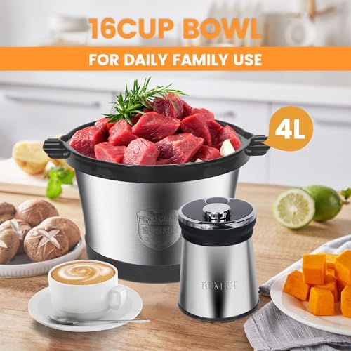 16 Cup Steel Bowl 850W Electric Food Processor