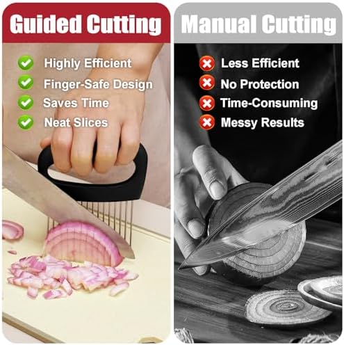 Extra-Large Onion Slicer – 304 Steel 16-Needle Cutter for Kitchen - Image 4