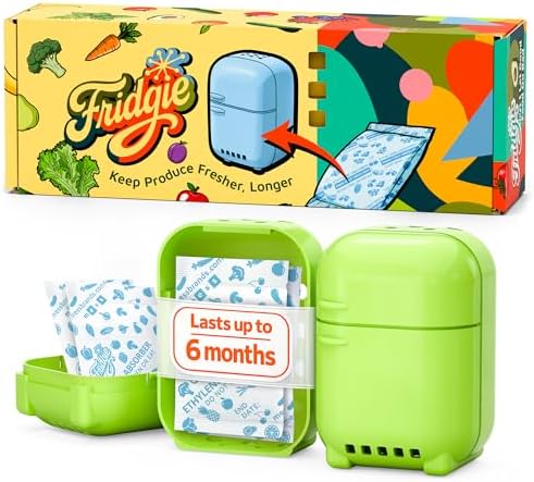 Fridgie Produce Saver, Ethylene Gas Absorber for Fridge, Vegetable Saver
