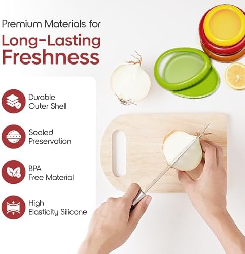Set of 4 Food Popz Storage Containers | Fruit and Vegetable Anti-Oxidation Storage Box for Avocado, Onion, Lemon & Tomato | Fresh Pod Reusable Fruit Antioxidant Storage for Fridge | BPA-Free Box