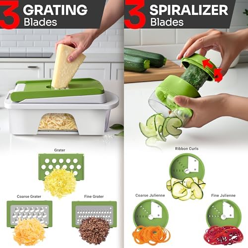 MUELLER HOME Pro-Series All-in-One, 12 Blade Mandoline Slicer for Kitchen - Image 4