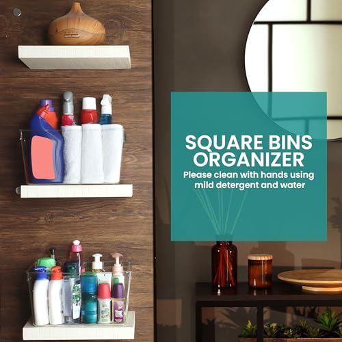 Pantry Organizers and Storage Bins, 6 Pack, Large, Clear