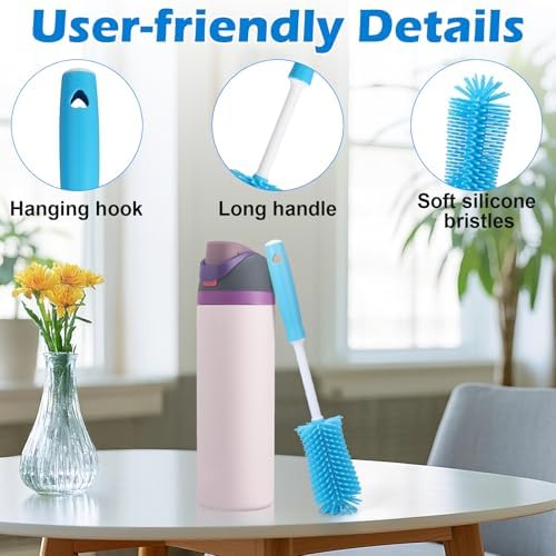 Palksky Water Bottle Cleaning Brush Kit, Brush & Straw Cleaner for Owala - Image 4