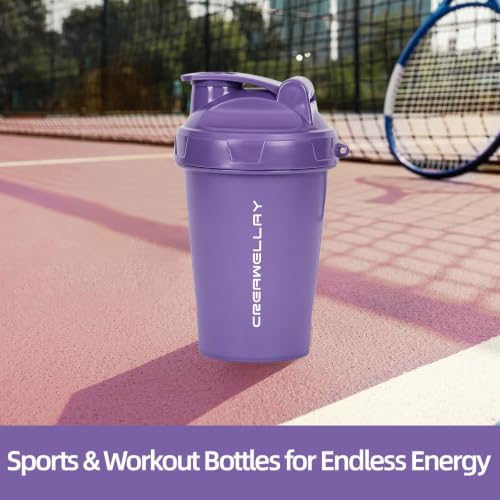 17oz Small Protein Shaker Bottle with Blending Ball Pink&Purple - Image 5