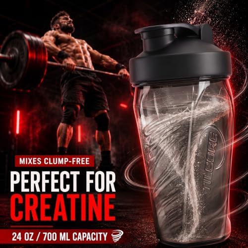 Vortex Protein Shaker Bottle 24 oz/700ml - Premium BPA-Free Pre-Workout Shaker Cup for Protein Shakes & Smoothies, Leak-Proof & Durable Bottle-Shakers for Active Lifestyles - Image 6