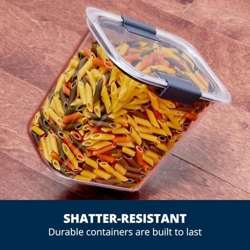 Brilliance Pantry Food Storage Containers, Set of 4 (8 Pieces), BPA-Free, Clear, Airtight