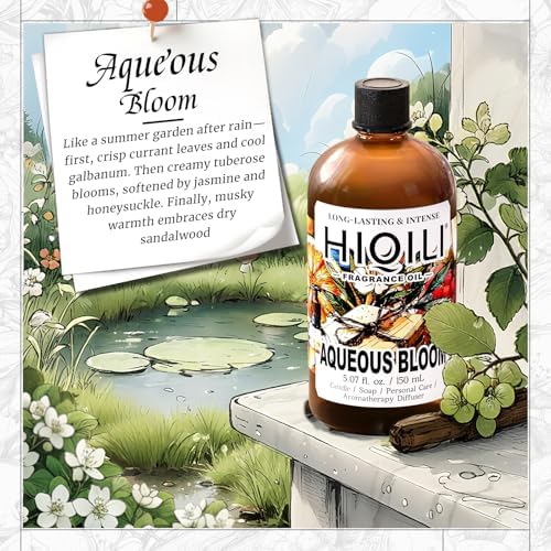 HIQILI Aqueous Bloom Fragrance Oil for Diffusers,Candle&Soap Craft - Image 2