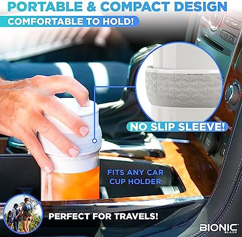 Bionic Blade Personal-Sized Blender 16.5 oz, BPA-Free, Cordless, Rechargeable 18,000 RPM Portable Blender for Shakes and Smoothies 8.6" Tall, Seen On TV - Image 4