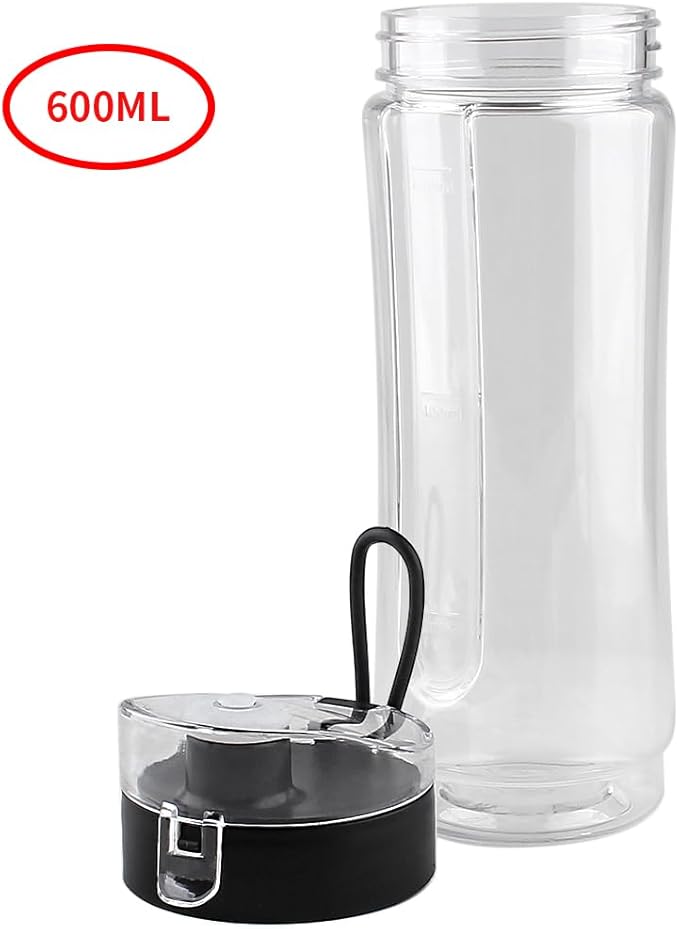 Replacement Parts 2 pack 20oz Sports Bottle with Spill-Proof Lid,Compatible with Oster MyBlend Plus Personal Blender