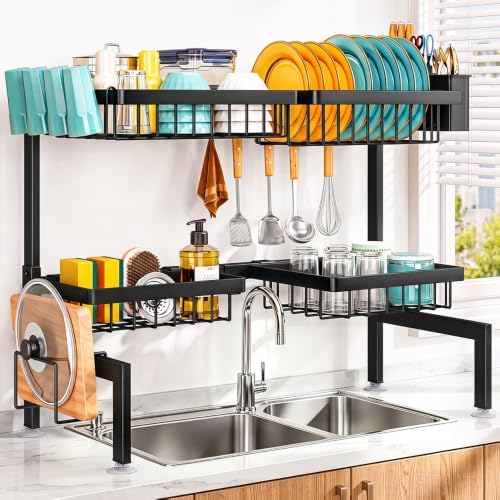 Over The Sink Dish Drying Rack, Dish Drying Rack for Kitchen