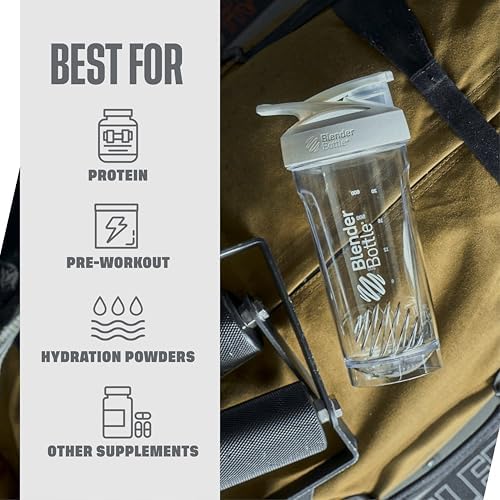 BlenderBottle Sport Flip Tritan Shaker Bottle 24 oz White - Image 5