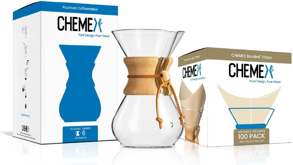 Bundle - 6-Cup Classic Series - 100 ct Square Filters - Exclusive Packaging